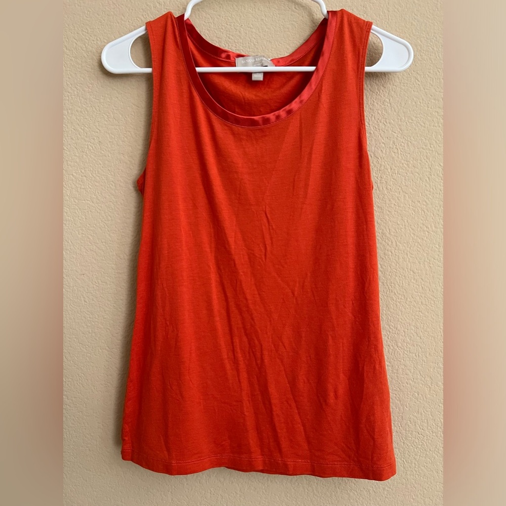 Banana Republic Factory Orange Luxe Touch Tank Top, S